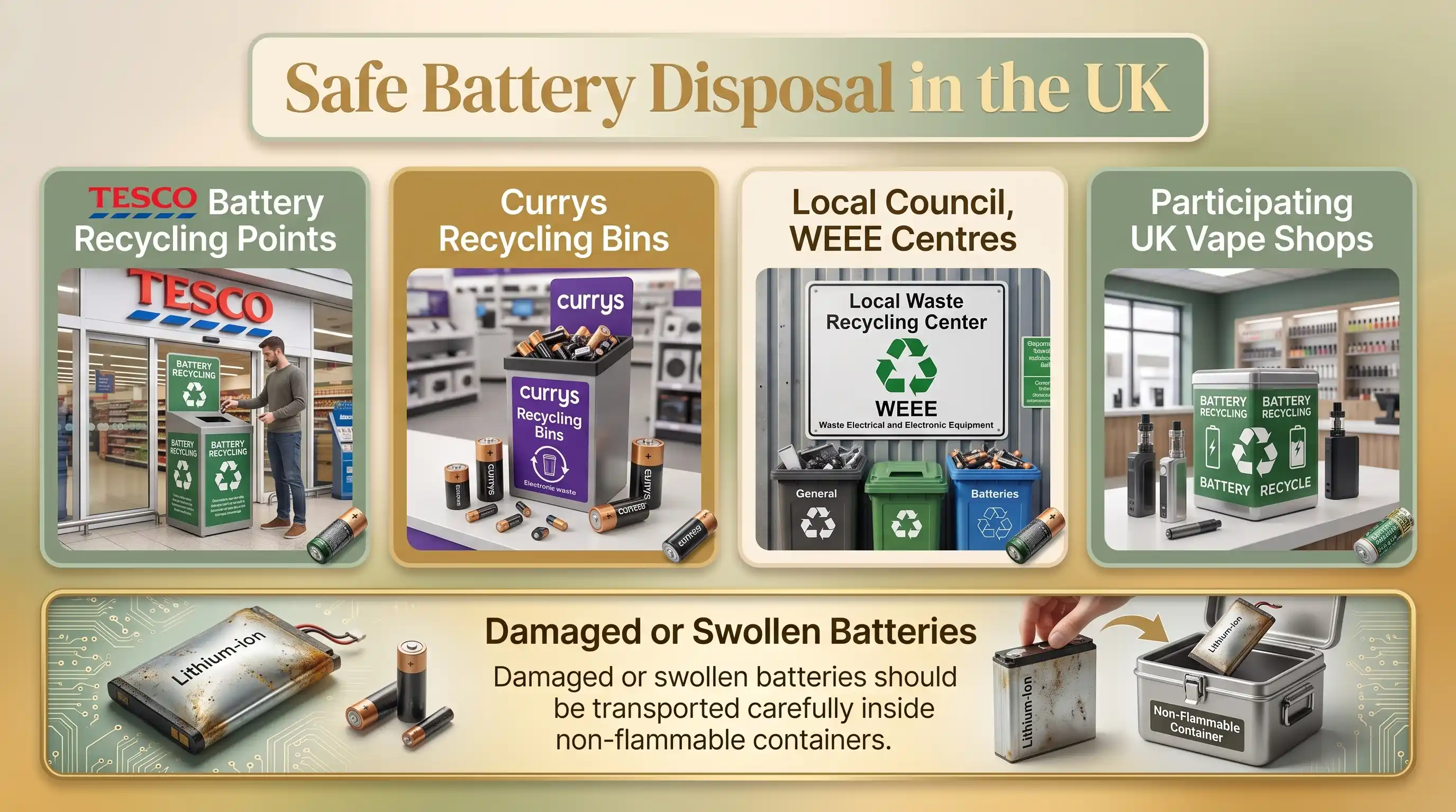 Safe Battery Disposal in the UK