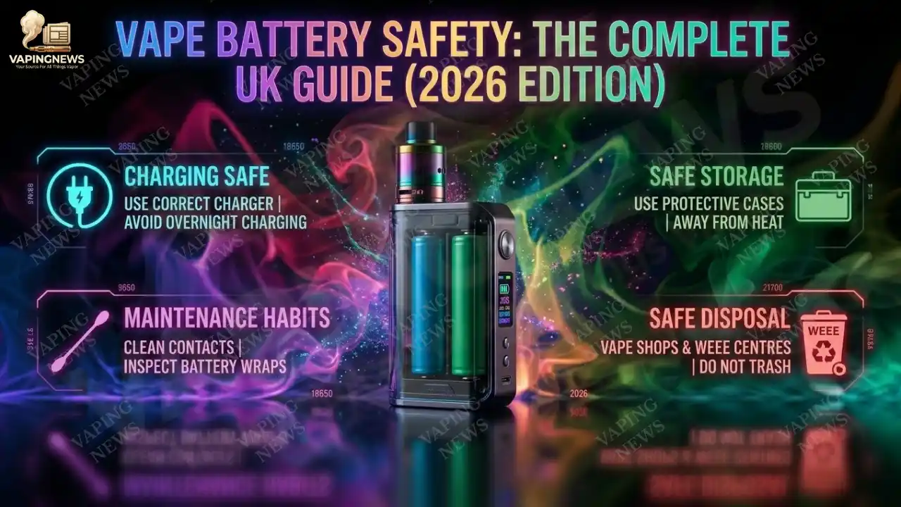 Vape Battery Safety and Maintenance Guide for UK Vapers in 2026