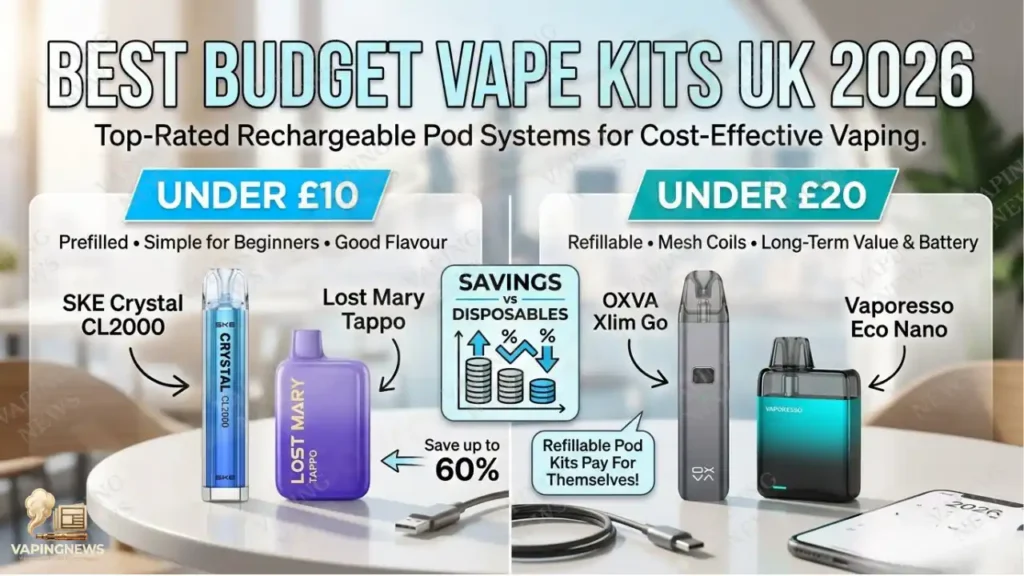Best Budget Vape Kits in the UK for 2026 Affordable and High-Quality Choices