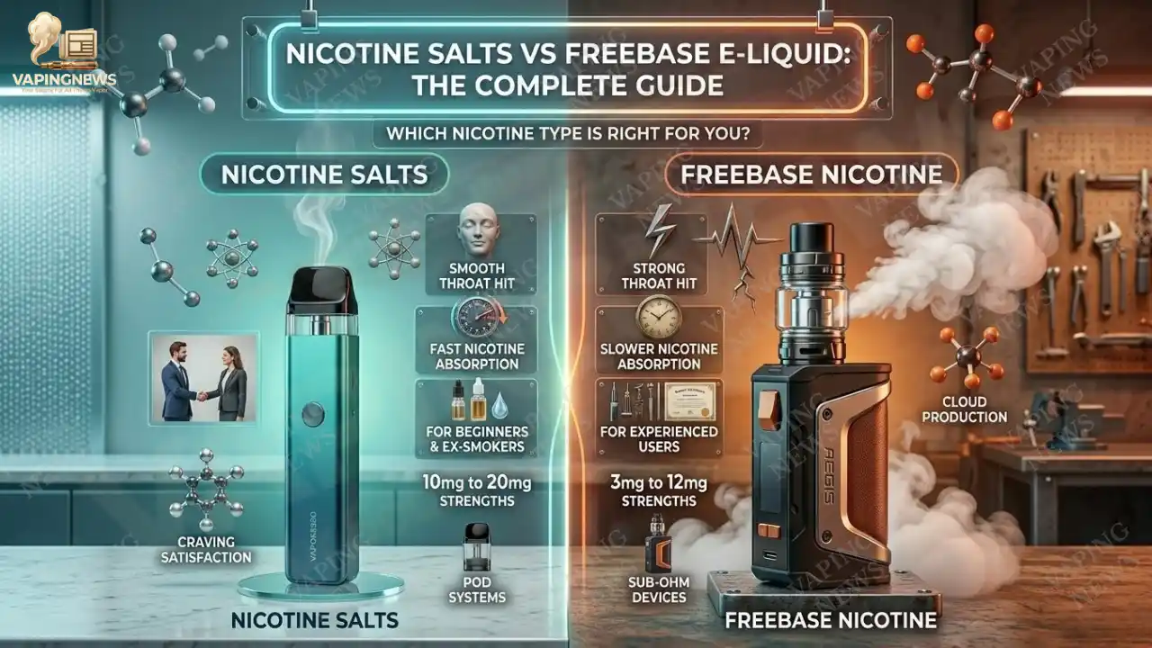 Nicotine Salts vs Freebase E-Liquid Which One Is Better for Beginners in 2026