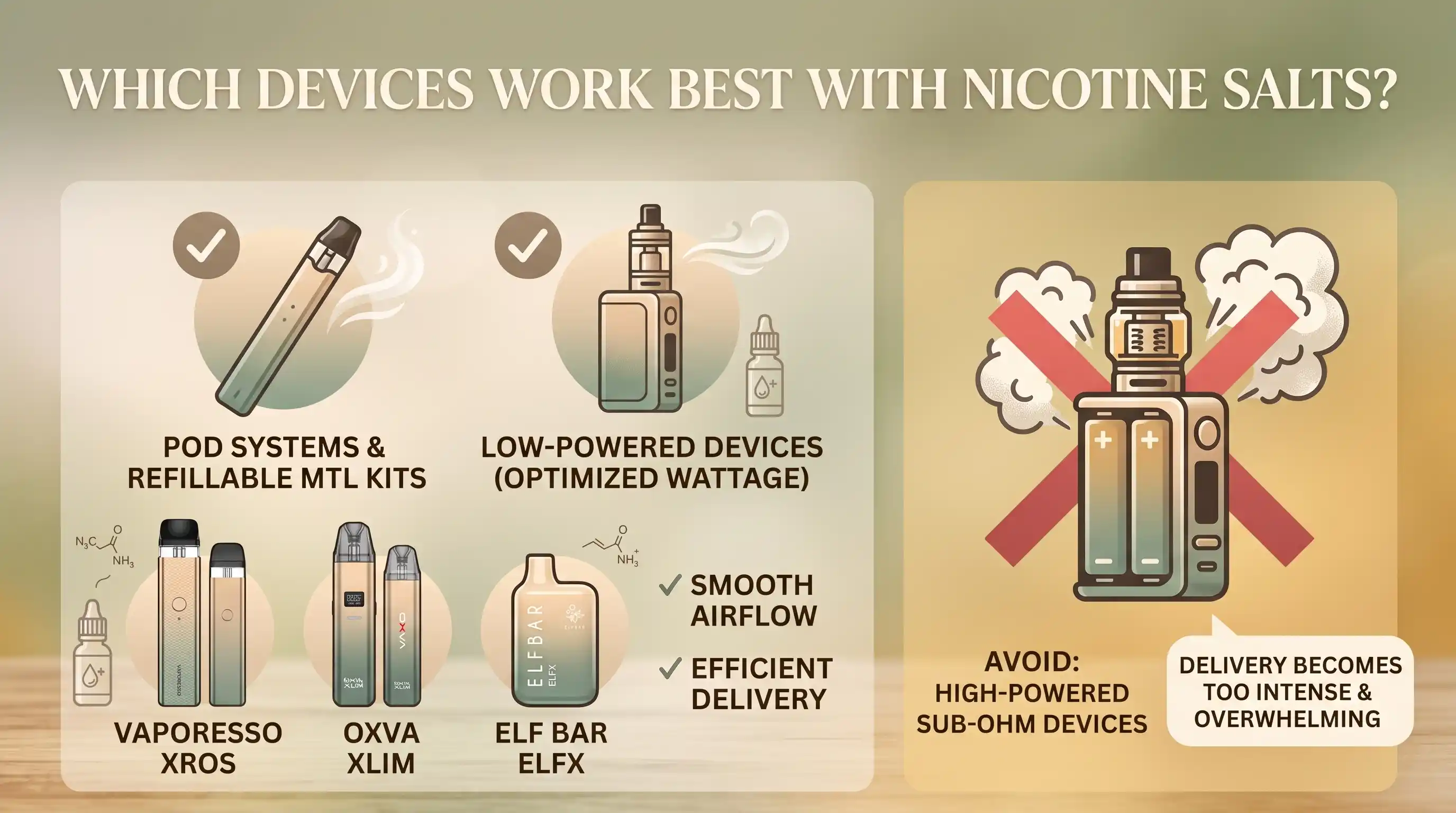 Which Devices Work Best With Nicotine Salts