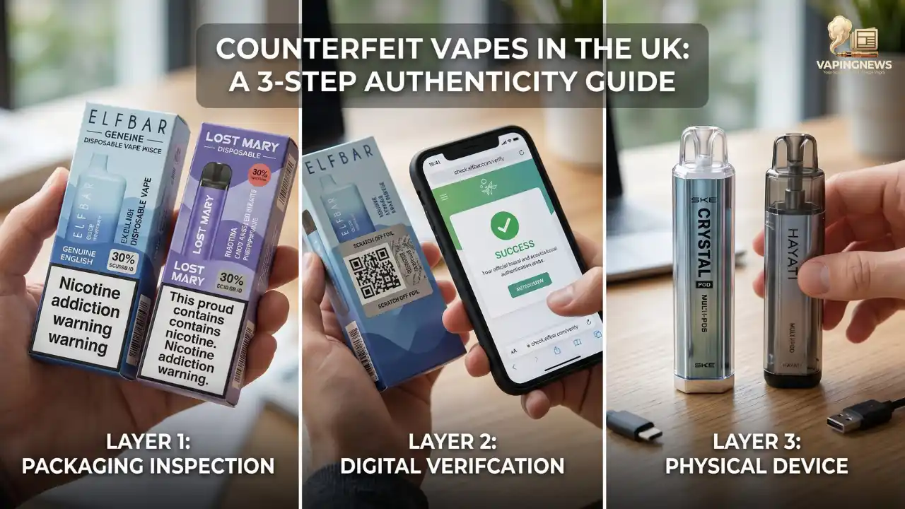 Counterfeit Vapes in the UK: How to Spot a Fake Device and Stay Safe