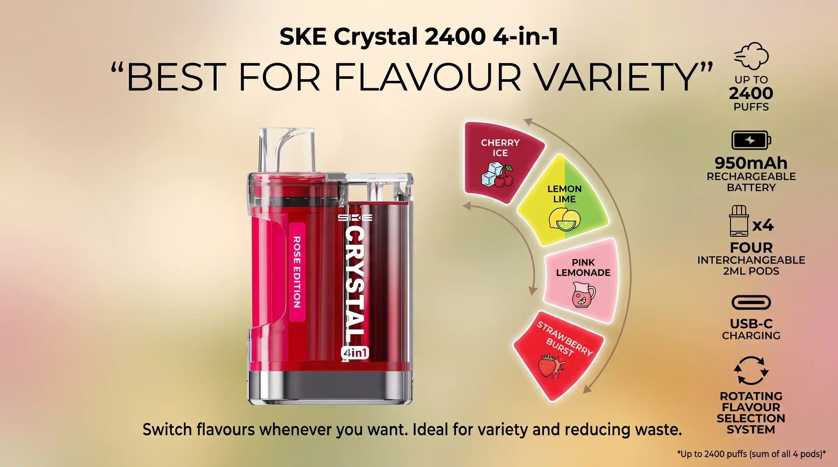 Crystal 2400 4-in-1 Best for Flavour Variety